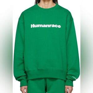adidas x Humanrace Pharrell Williams SSENSE Humanrace Crewneck Green XS EUC